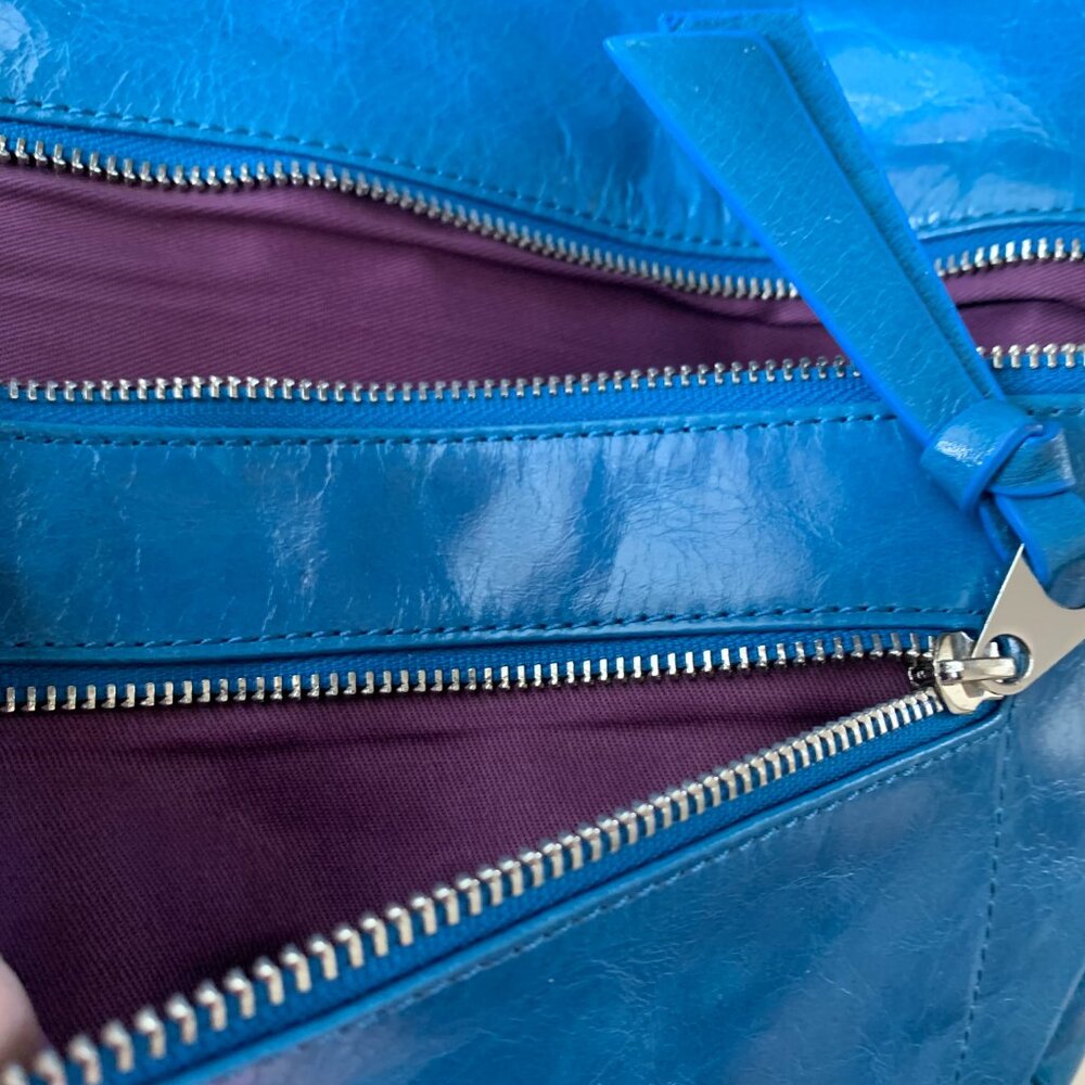 CHRISTOPHER KON ATELIER BRIGHT BLUE BAG TOTE LEATHER BAG NEW - Picture 11 of 16